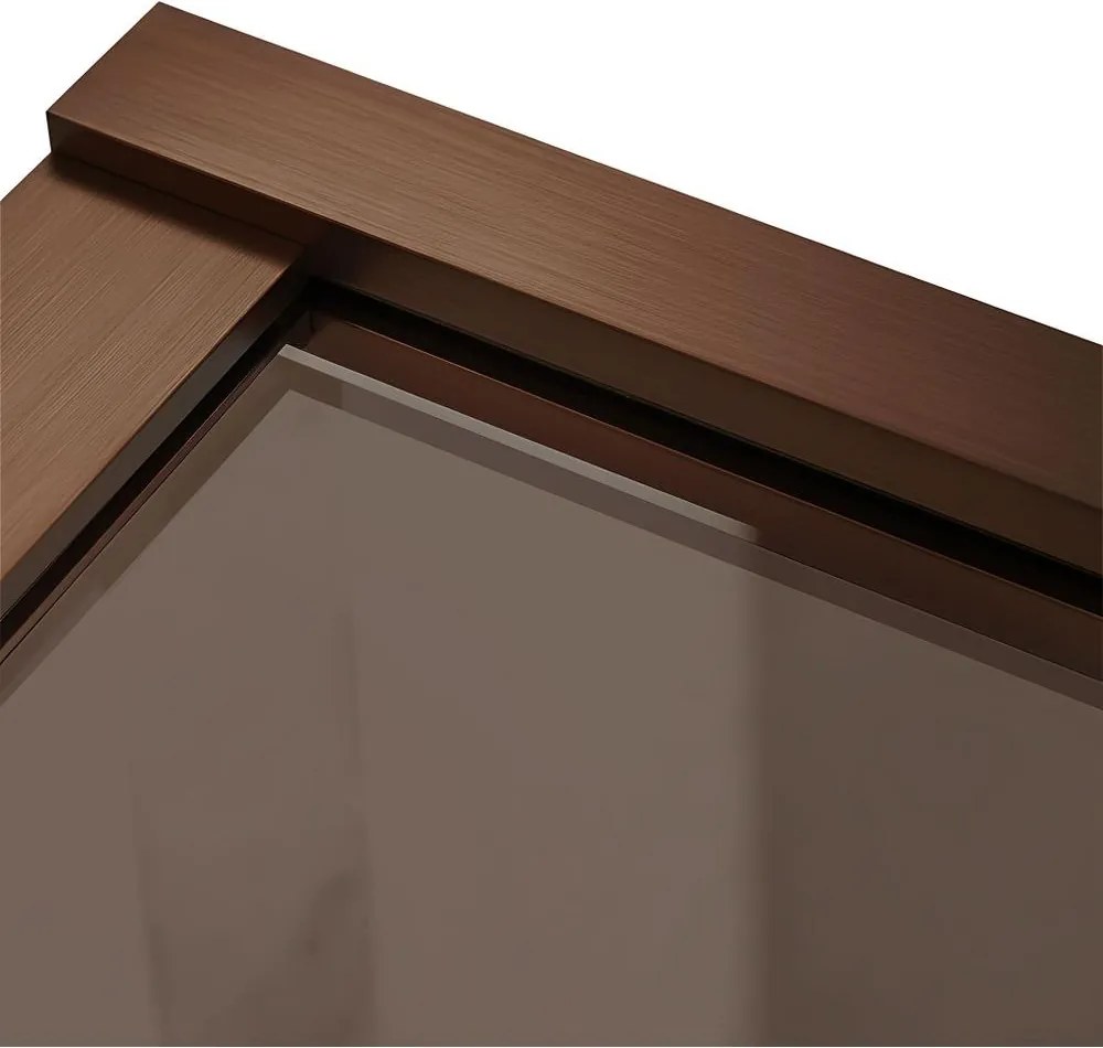 Paravan de baie Rea Elegant cupru periat 80