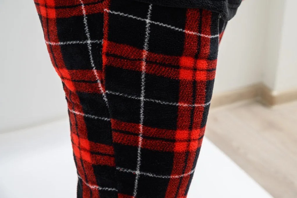 Pijama Cocolino ALBURY rosu - diverse marimi Marime: XXL