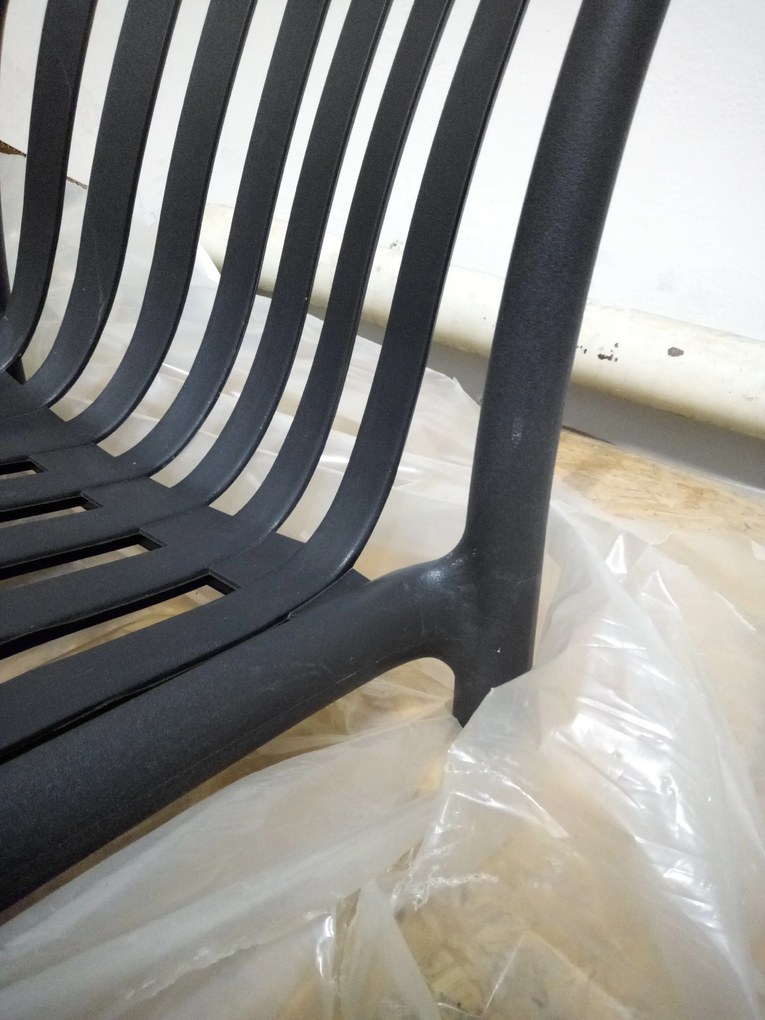 Reducere Scaun din plastic TREGO, antracit, calitate II.
