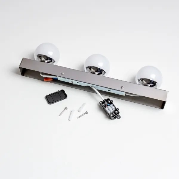 BRILAGI - SET 2x aplice de perete pentru baie cu LED HOLLYWOOD 3xLED/3W/230V 39 cm IP44 crom