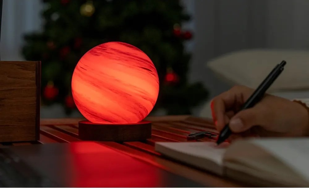 Decorațiune luminoasă maro/în culoare naturală închisă cu USB ø 12 cm Polar Cloud – Gingko