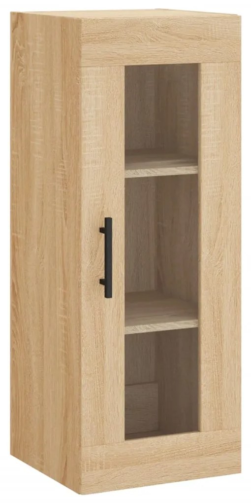 vidaXL Dulap montat pe perete, stejar sonoma, 34,5x34x90 cm
