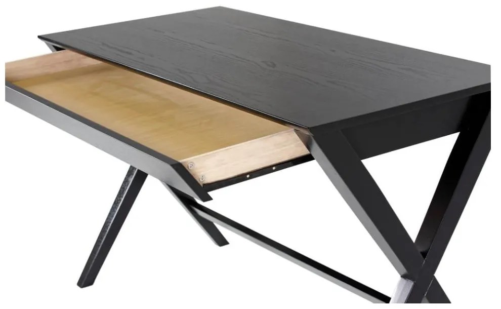 Birou de scris cu sertar Actona Writex, negru