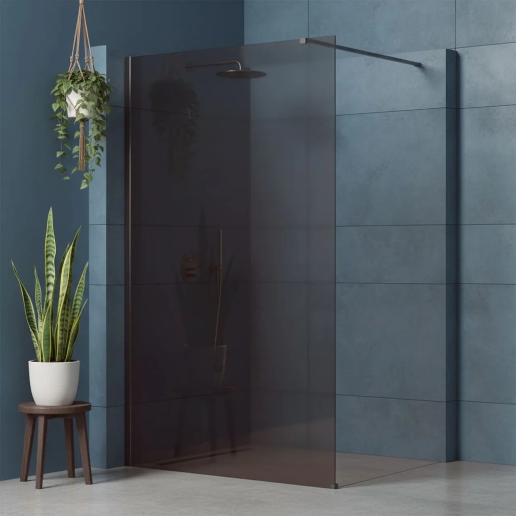 Paravan de dus Rea Flexi Brown / Titan 140