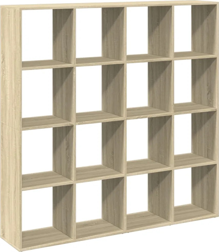vidaXL Bibliotecă, stejar Sonoma, 137,5x29x137,5 cm, lemn prelucrat