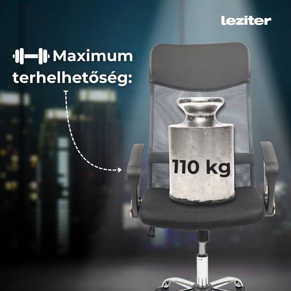 Scaun rotativ ergonomic de birou Fit, gri