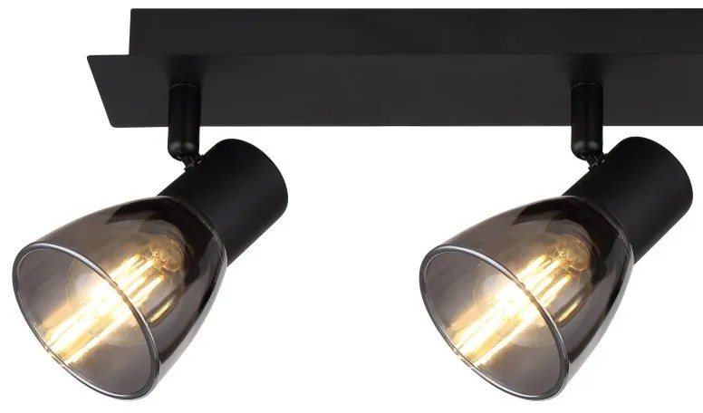Plafoniera cu 3 spoturi directionabile design modern CLAUDE negru