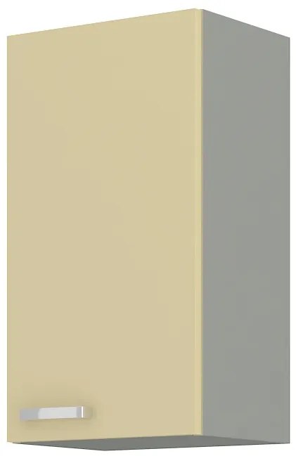 Dulap superior de bucătărie Kelyn 40 G 72 1F (Crem lucios + gri). 1032756