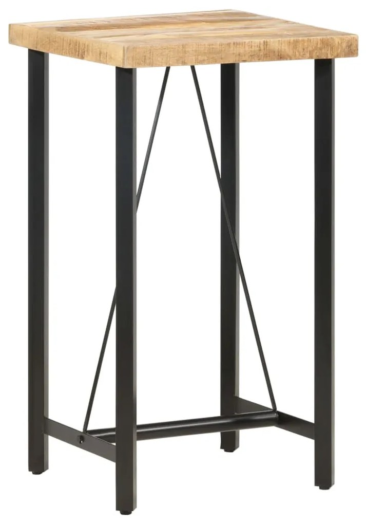 vidaXL Masă de bar, 60 x 60 x 107 cm, lemn de mango nefinisat