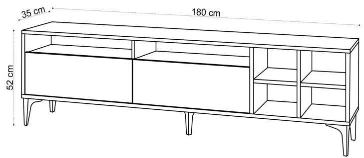 Comoda TV Eva Oak