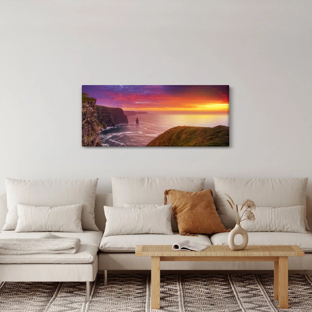 Tablou - Stâncile din Moher (120x50 cm)