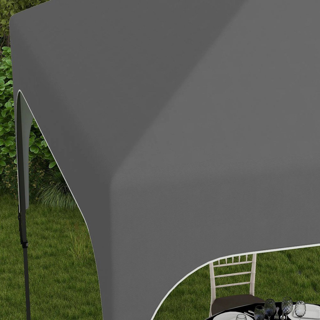 Outsunny Pavilion de grădină Pop-up pliant 2,5 x 2,5 m înălțime reglabilă țesătură Oxford anti UV50+ cadru din oțel sac de transport | Aosom Romania
