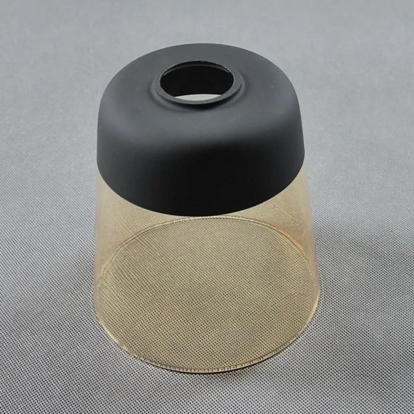 BRILAGI - Lampă de masă WOOD GLASS 1xE27/40W/230V maro/negru/bej fumuriu