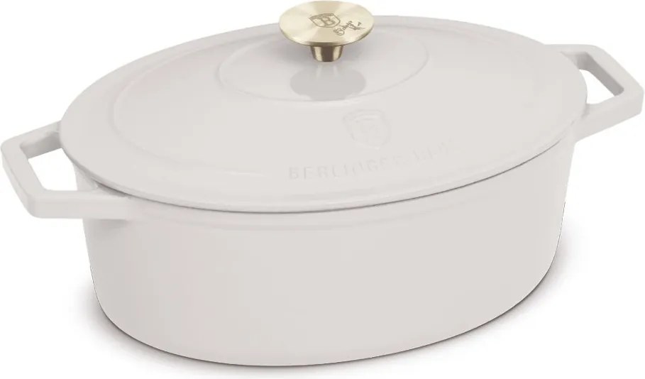 Oală fontă ovală 32 cm Sahara Berlinger Haus BH 8967, emailată, cu capac