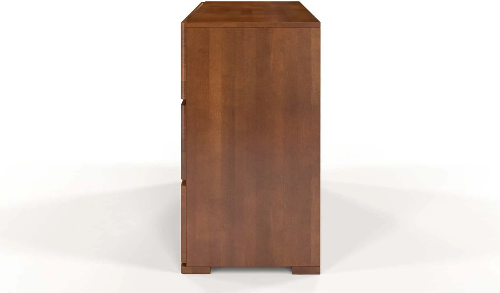 Comodă lemn masiv TerraCraft Fag 3 sertare, 120 × 45 × 81 cm - Natural