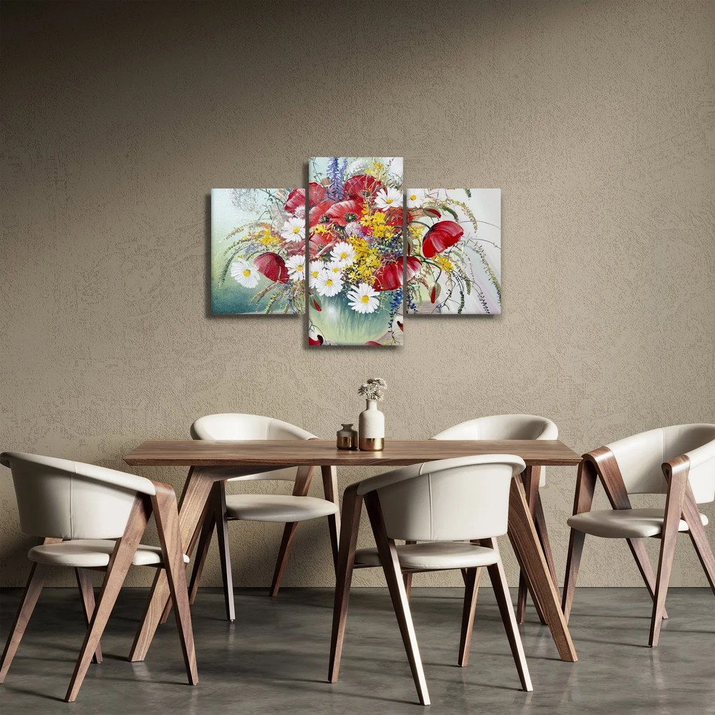 Tablou - Vază cu flori sălbatice (90x60 cm)