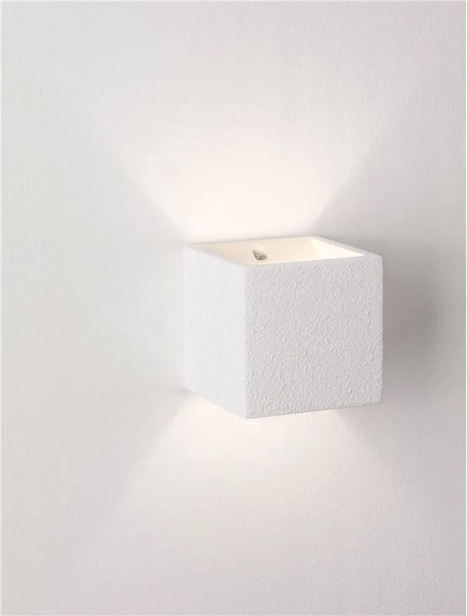 Aplica de perete ambientala din ghips SENSIA alb