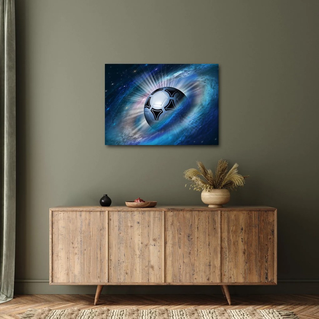 Tablou - Fotbal în spațiu (70x50 cm)