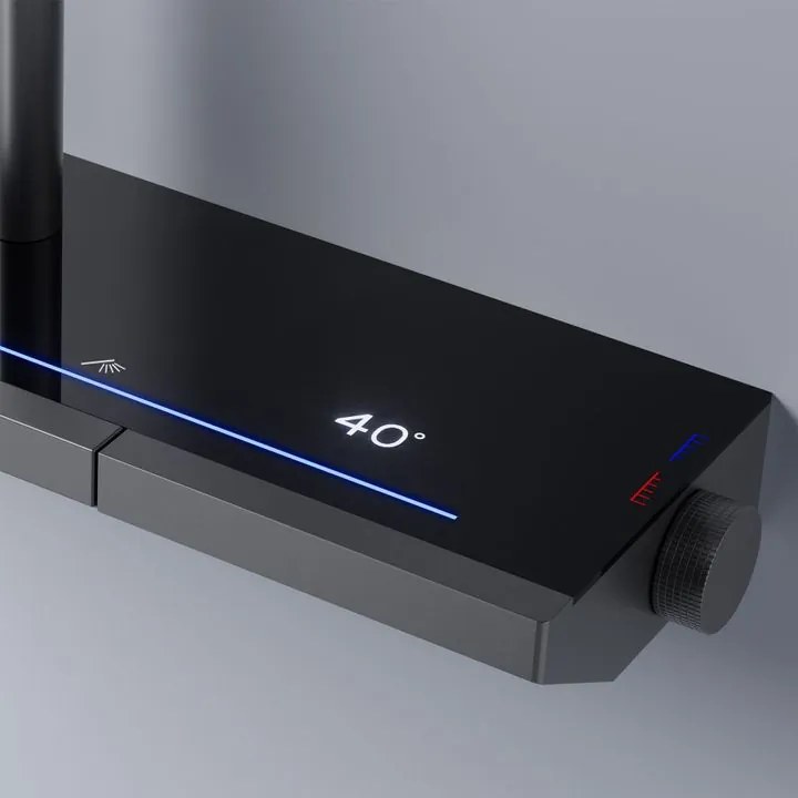 Set dus cu termostat REA Pedro titan