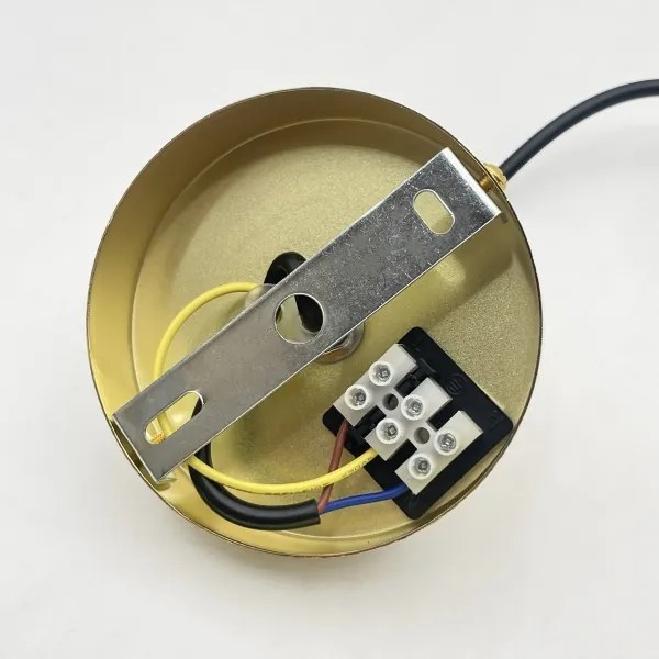Lustră suspendată pe cablu LIAH 1xE27/15W/230V auriu/maro fumuriu