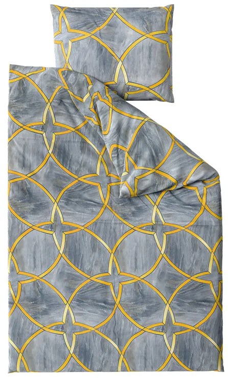 Lenjerie de pat din microfibra RYNETH gri Dimensiune lenjerie de pat: 70 x 80 cm | 140 x 200 cm