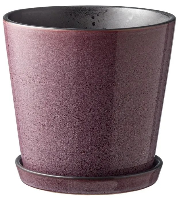 Ghiveci de flori cu suport din gresie Bitz Jungle, ø 14 cm, violet
