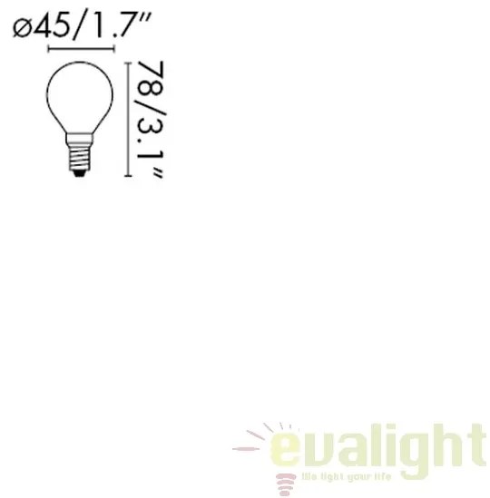 Bec LED G45 MATT E14 4W 2700K 17461