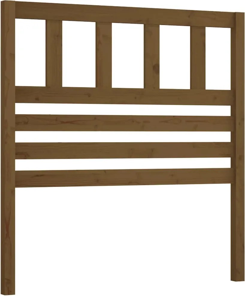 vidaXL Tăblie de pat, maro miere, 96x4x100 cm, lemn masiv de pin