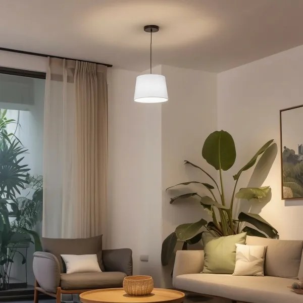 Brilagi - Lustra LED suspendată pe cablu CERIA 1xE27/40W/230V Ø 30 cm albă