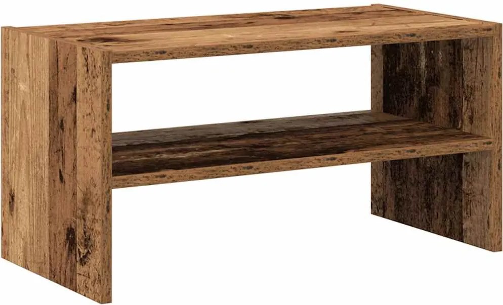 vidaXL Suport pantofi stivuibil din lemn vechi 60x30x30,5 cm