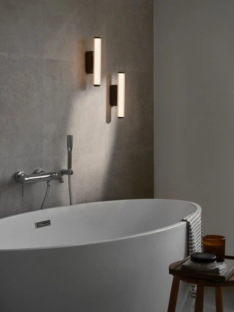 Aplica de perete LED baie IP44 Virelle negru
