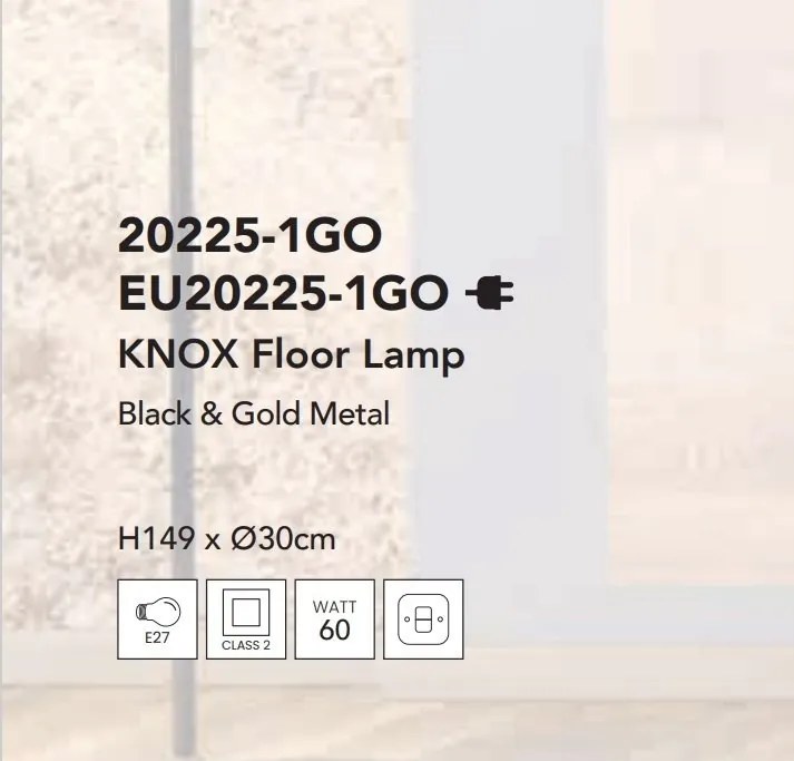Lampadar, Lampa de podea design industrial Knox