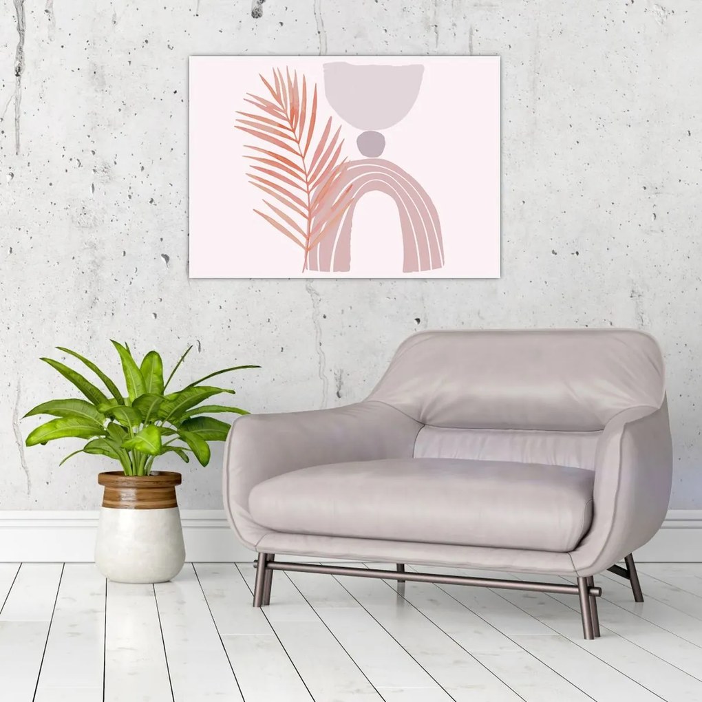 Tablou pe sticlă - Minimalism violet N⁰1 (70x50 cm)