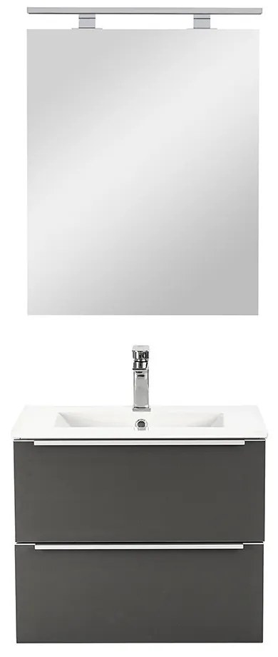 Mobilier complet de baie Vario Trim 60 alb-antracit