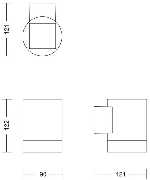 Philips FYCE LED 1,5W 3,7V 1200mAh IP44 lampă solară de perete