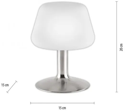 Lampă LED de masă dimabilă TILL 1xG9/3W/230V crom mat Paul Neuhaus 4078-55
