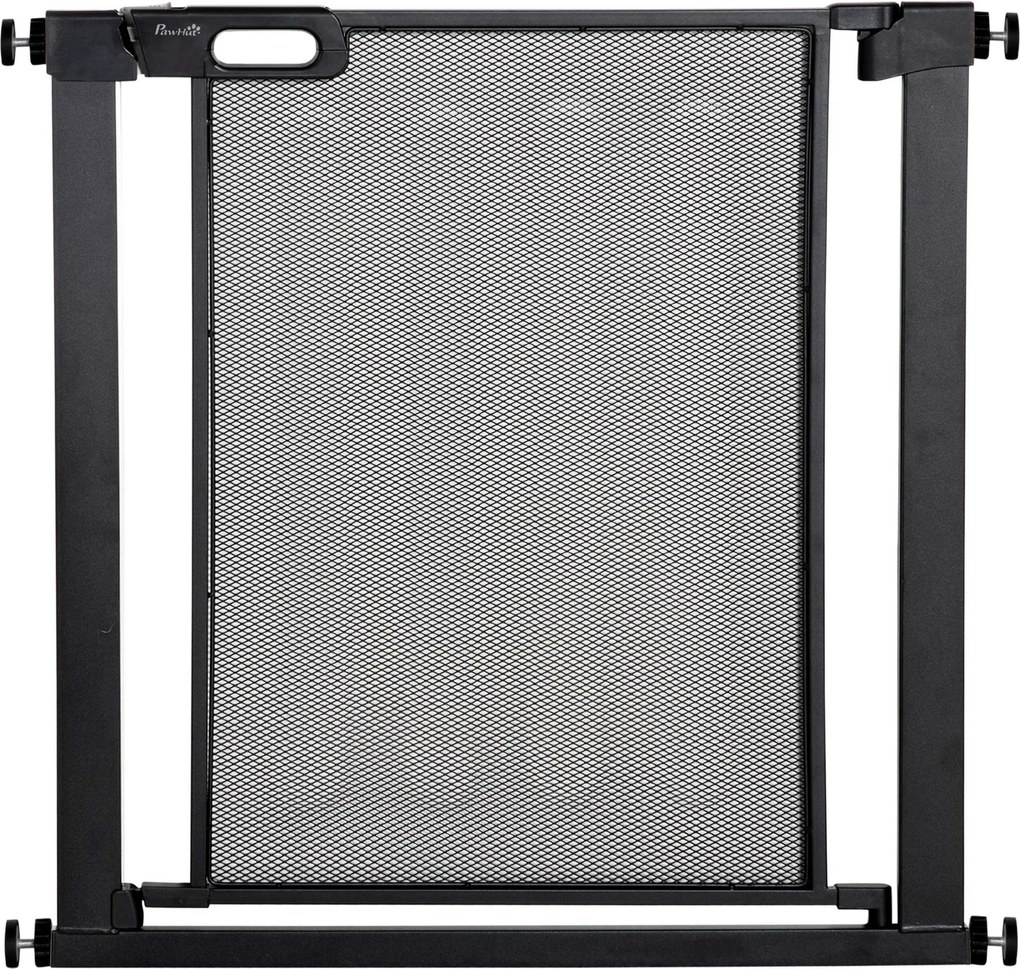 PawHut Poarta de Siguranta Reglabila 76–103 cm pentru Usi/Scari – Negru | Aosom Romania