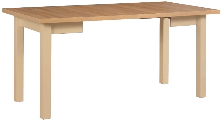 Masa extensibila living/bucatarie Maxine 8, sonoma/stejar alb, 80x80/160 cm, UnicSpot