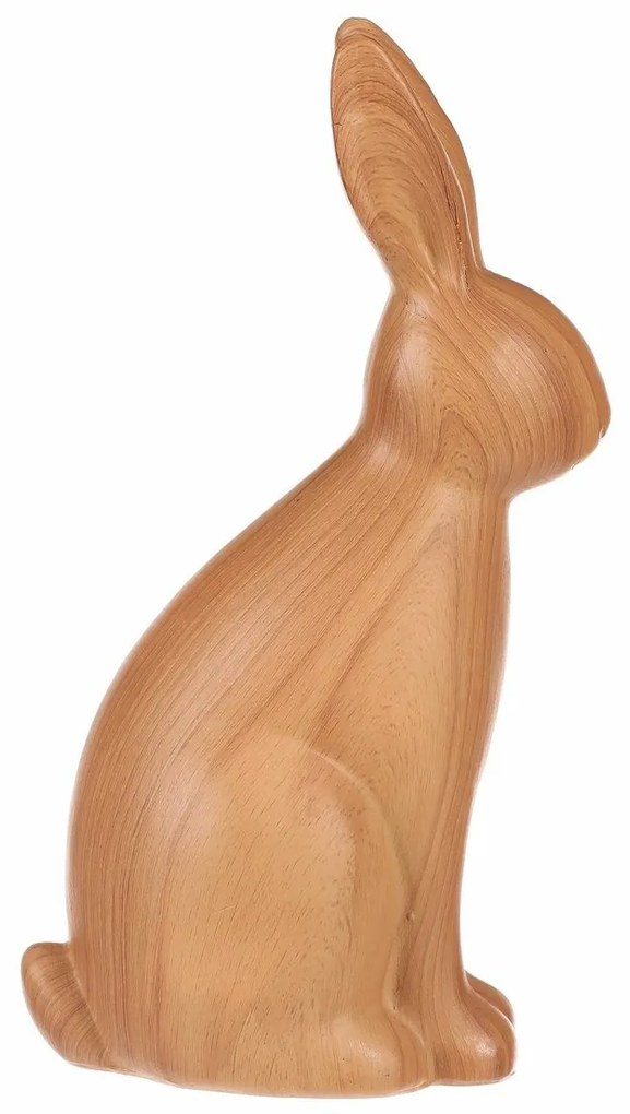 Decorație din poliresină Iepure, figurină mare, 12x 7 x 21 cm