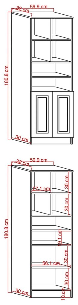 Raft Tuvantille (Stejar safir + Negru). 1127418