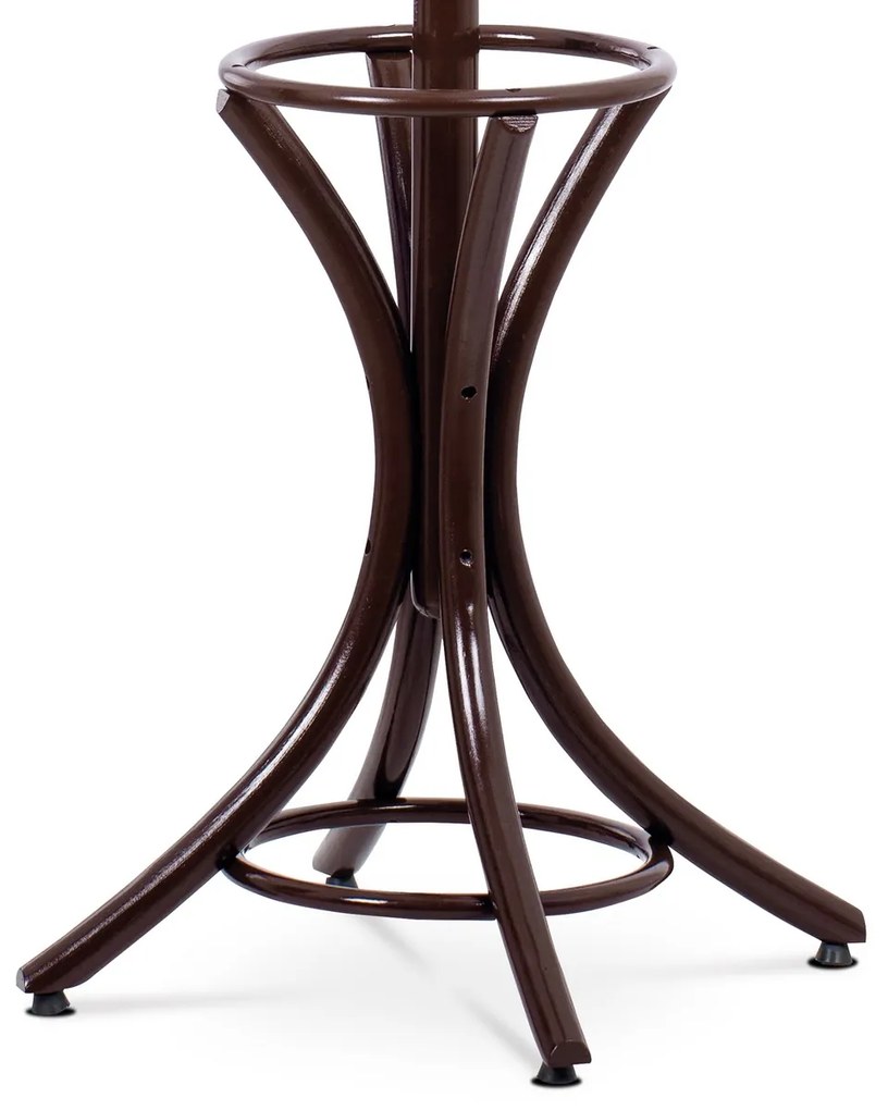 Cuier cu picior, din lemn, maro închis, 185 cm