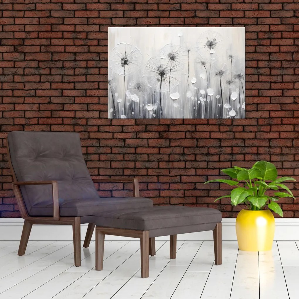 Tablou - Păpădii, pictură (90x60 cm)