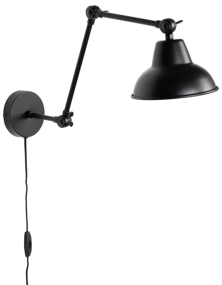 Aplică de perete neagră Xavi – White Label