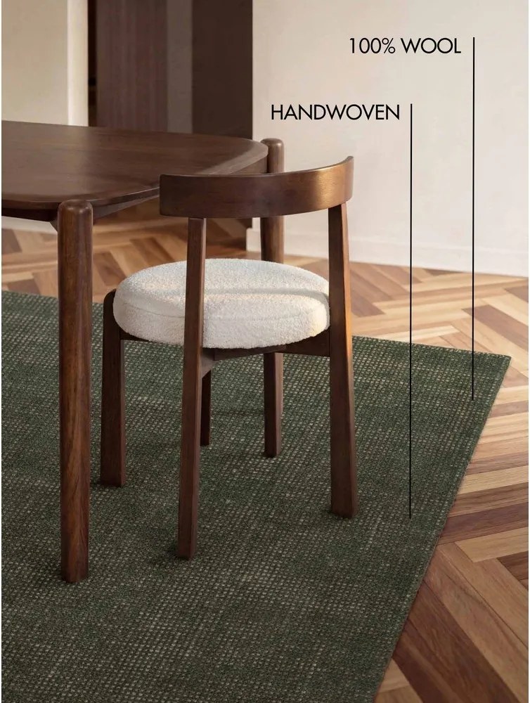 Covor verde închis țesut manual din lână 160x230 cm Greenwich – Ted Baker