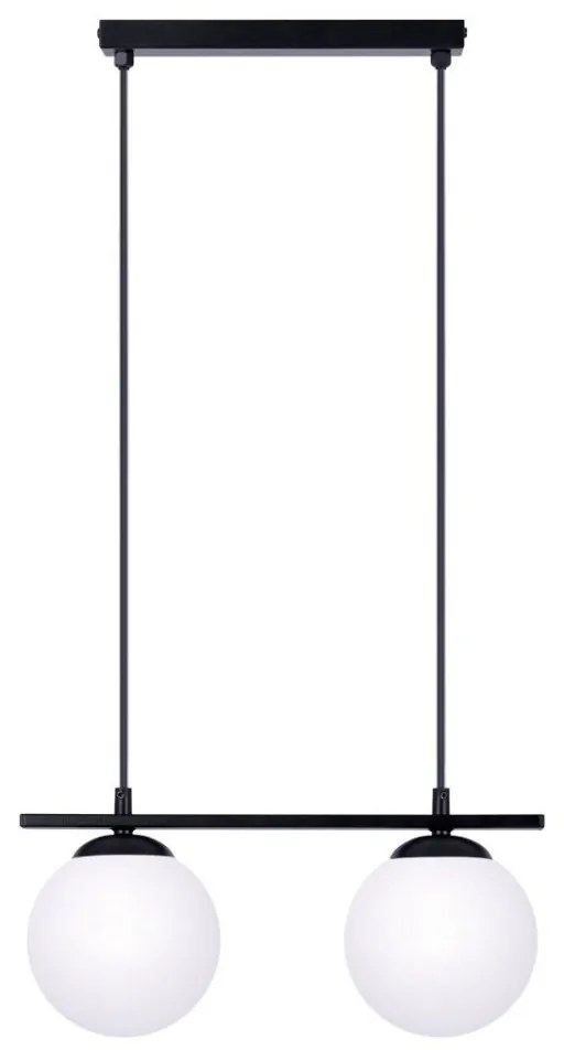 Pendul, Lustra Suspendata Moderna, Negru, 2xE14, GLOBE