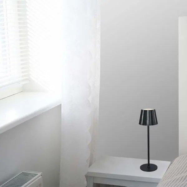 Lampă de birou LED reglabilă, reîncărcabilă, 4W, 3000-6000K, 1800 mAh, negru