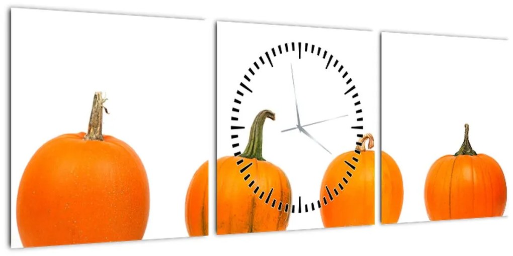 Tablou cu dovleac (cu ceas) (90x30 cm)