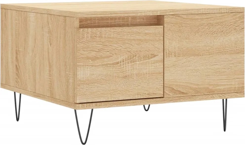 vidaXL Măsuță de cafea, stejar sonoma, 55x55x36,5 cm, lemn prelucrat