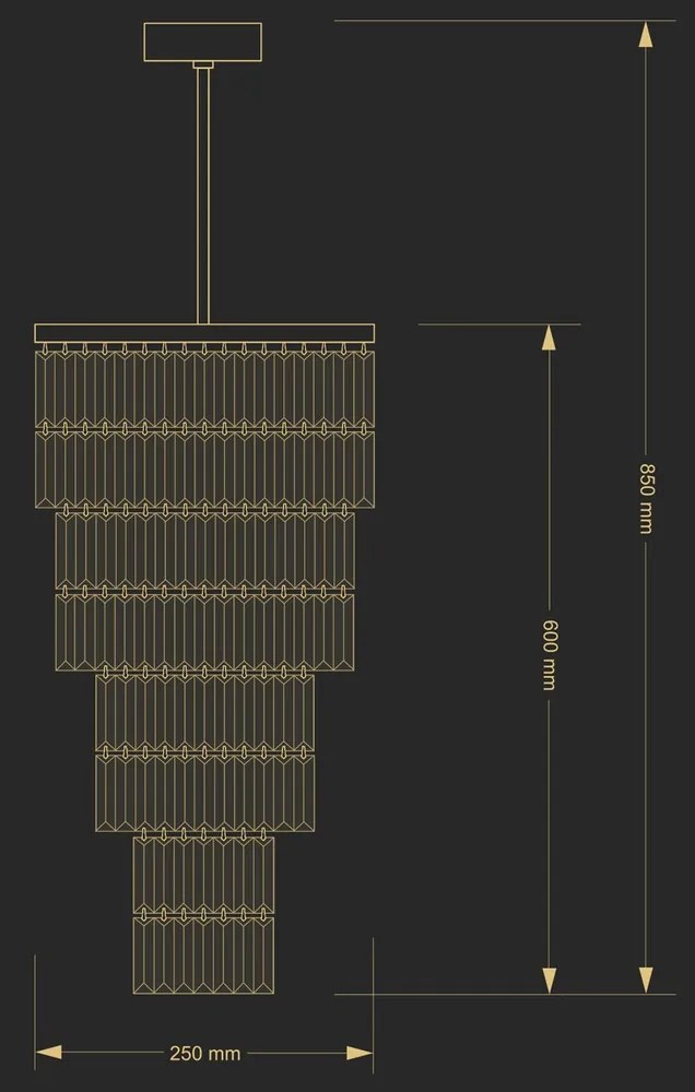 Lustra LUX suspendata, realizata manual ELLINI diametru 25cm
