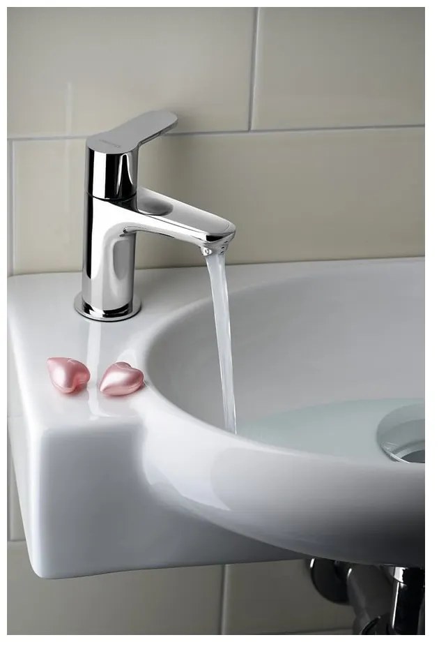 Baterie argintiu-lucios pentru chiuvetă Small – Sapho